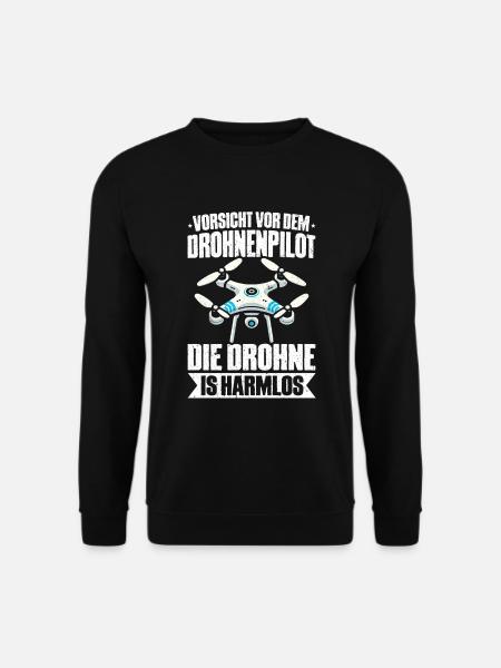Drone Pilot Quadcopter Flying Quadcopter - Unisex Sweatshirt - black