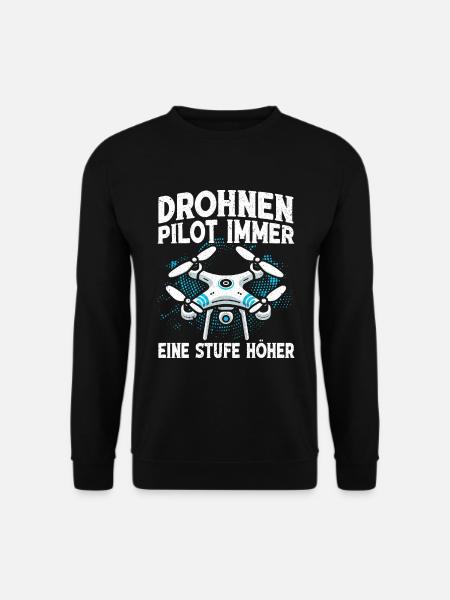 Drone Pilot Quadcopter Flying Quadcopter - Unisex Sweatshirt - black