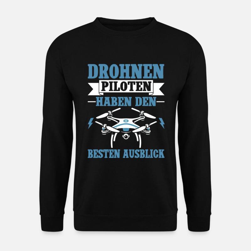 Drone Pilot Quadcopter Flying Quadcopter - Unisex Sweatshirt - black