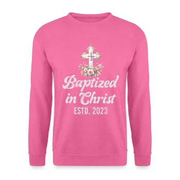 Taufe Getaufte Christliche Jesusgott -Bibel - Unisex Pullover - Pink - Vorne