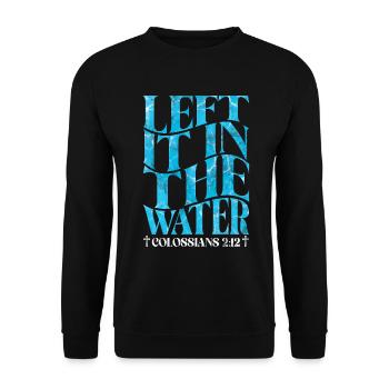 Taufe Getaufte Christliche Jesusgott -Bibel - Unisex Pullover - Schwarz - Vorne - Alina (178cm) & Michal (187cm)