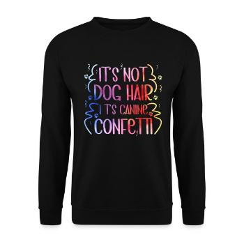 Hundegruamwelpen Haustier -Pflege -Job Salon - Unisex Pullover - Schwarz - Vorne - Alina (178cm) & Michal (187cm)