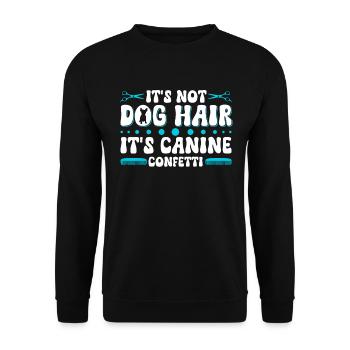Hundegruamwelpen Haustier -Pflege -Job Salon - Unisex Pullover - Schwarz - Vorne - Alina (178cm) & Michal (187cm)