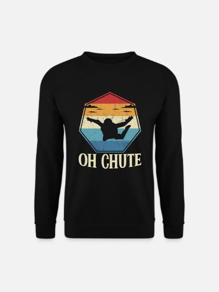 Parachute Fire Camp -Junkie -Parachutist - Unisex Sweatshirt - black