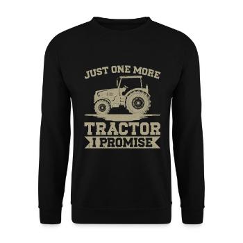 Agriculture Tractor Vintage Tractor Farmers - Unisex Sweatshirt - black - Front - Alina (178cm) & Michal (187cm)