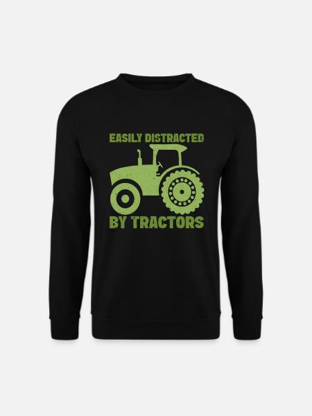 Landwirtschafts Traktor Vintage Traktor Landwirte - Unisex Pullover - Schwarz