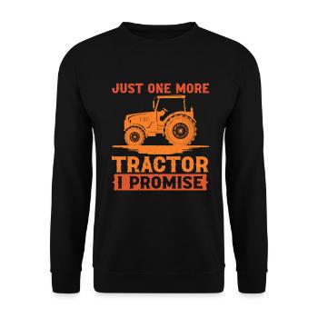 Landwirtschafts Traktor Vintage Traktor Landwirte - Unisex Pullover - Schwarz - Vorne - Alina (178cm) & Michal (187cm)