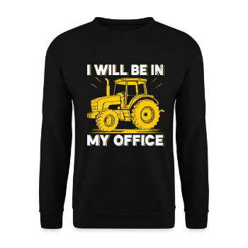 Landwirtschafts Traktor Vintage Traktor Landwirte - Unisex Pullover - Schwarz - Vorne - Alina (178cm) & Michal (187cm)