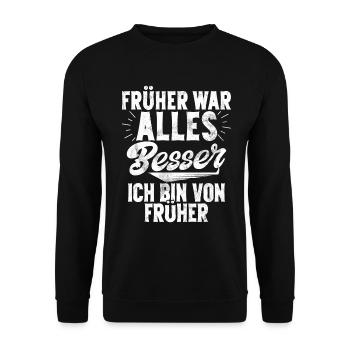 Légende de la retraite Drôle de pension Pension Retraité - Sweat-shirt Unisexe - noir - Devant - Alina (178cm) & Michal (187cm)
