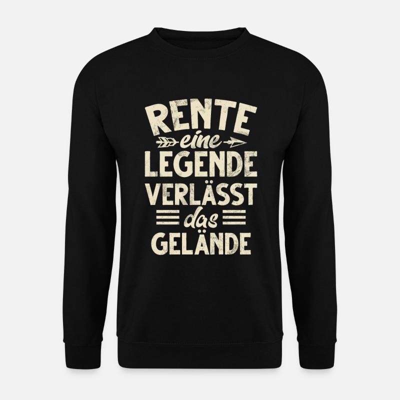 Ruhestand Legende Lustige Rente Pension Rentner - Unisex Pullover - Schwarz