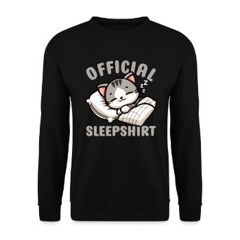 Official Sleeper American Short Lover - Unisex Sweatshirt - black - Front - Alina (178cm) & Michal (187cm)