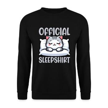 Official Sleeper American Short Lover - Unisex Sweatshirt - black - Front - Alina (178cm) & Michal (187cm)