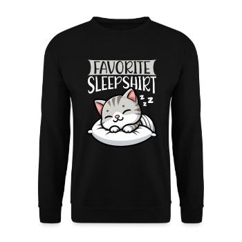 Official Sleeper American Short Lover - Unisex Sweatshirt - black - Front - Alina (178cm) & Michal (187cm)