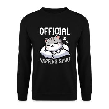 Official Sleeper American Short Lover - Unisex Sweatshirt - black - Front - Alina (178cm) & Michal (187cm)