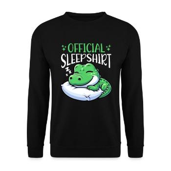 Officiel Sleeping House Alligator Lovers - Sweat-shirt Unisexe - noir - Devant - Alina (178cm) & Michal (187cm)