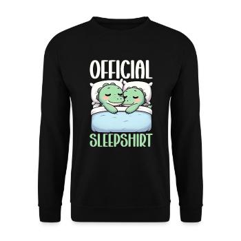 Officiel Sleeping House Alligator Lovers - Sweat-shirt Unisexe - noir - Devant - Alina (178cm) & Michal (187cm)