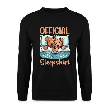 Maison de couchage officielle Airedale Terrier - Sweat-shirt Unisexe - noir - Devant - Alina (178cm) & Michal (187cm)