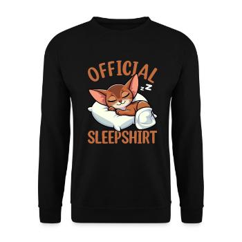 Officiel Sleeping House Abyssin Cats - Sweat-shirt Unisexe - noir - Devant - Alina (178cm) & Michal (187cm)