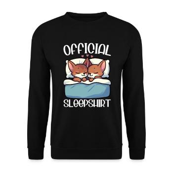 Officiel Sleeping House Abyssin Cats - Sweat-shirt Unisexe - noir - Devant - Alina (178cm) & Michal (187cm)