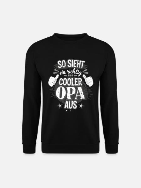 Grandpa Grandfather Saying - Unisex Sweatshirt - black