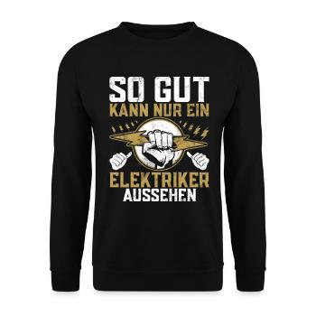 Electronics Technician Electrics Profession Volt Electrical Engineering - Unisex Sweatshirt - black - Front - Alina (178cm) & Michal (187cm)