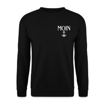 Capitaine à voile Dire bateau Voilier Capitaine - Sweat-shirt Unisexe - noir - Devant - Alina (178cm) & Michal (187cm)