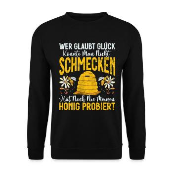 Apiculteurs Abeilles Miel Nature Abeille Murmures Apiculture - Sweat-shirt Unisexe - noir - Devant - Alina (178cm) & Michal (187cm)