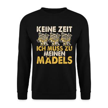 Beekeepers Bees Honey Nature Bee Whispers Beekeeping - Unisex Sweatshirt - black - Front - Alina (178cm) & Michal (187cm)