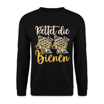 Beekeepers Bees Honey Nature Bee Whispers Beekeeping - Unisex Sweatshirt - black - Front - Alina (178cm) & Michal (187cm)