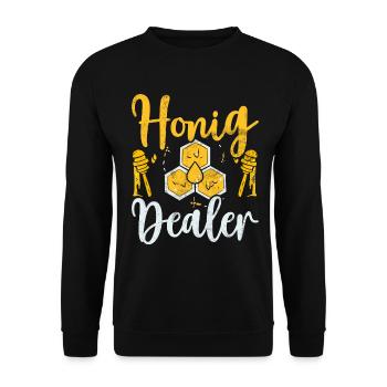 Beekeepers Bees Honey Nature Bee Whispers Beekeeping - Unisex Sweatshirt - black - Front - Alina (178cm) & Michal (187cm)