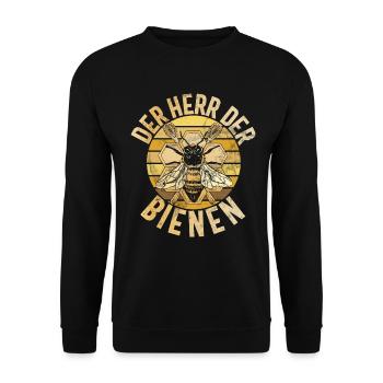 Beekeepers Bees Honey Nature Bee Whispers Beekeeping - Unisex Sweatshirt - black - Front - Alina (178cm) & Michal (187cm)