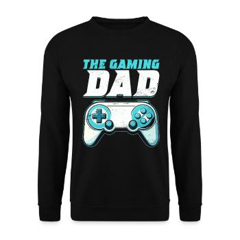 Gamer Papa Papa Amateur de jeux vidéo PC - Sweat-shirt Unisexe - noir - Devant - Alina (178cm) & Michal (187cm)