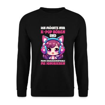 K-Pop Coréen Kpop Culture Kpop Corée du Sud Danse - Sweat-shirt Unisexe - noir - Devant - Alina (178cm) & Michal (187cm)