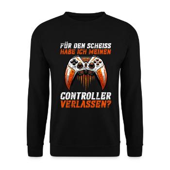 Gaming Gamer Gamer Video Player Console PC Gaming - Unisex Sweatshirt - black - Front - Alina (178cm) & Michal (187cm)