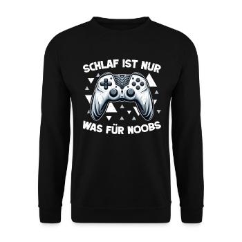 Gaming Gamer Gamer Video Player Console PC Gaming - Unisex Sweatshirt - black - Front - Alina (178cm) & Michal (187cm)