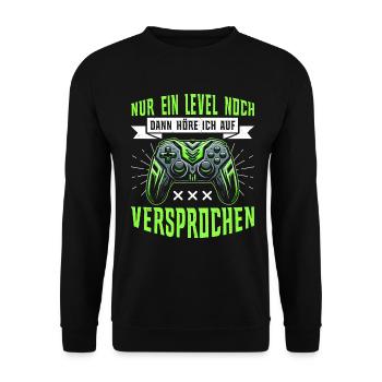 Gaming Gamer Gamer Video Player Console PC Gaming - Unisex Sweatshirt - black - Front - Alina (178cm) & Michal (187cm)
