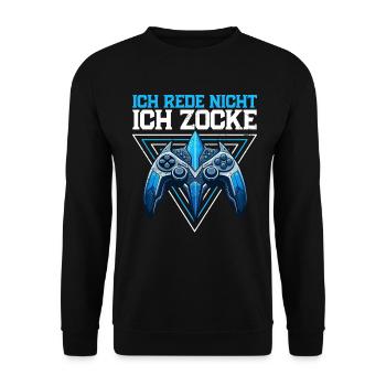 Gaming Gamer Gamer Video Player Console PC Gaming - Unisex Sweatshirt - black - Front - Alina (178cm) & Michal (187cm)