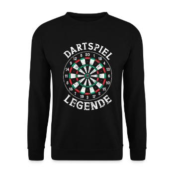 Fléchettes Jeu de fléchettes Jeu de fléchettes Jeu de fléchettes - Sweat-shirt Unisexe - noir - Devant - Alina (178cm) & Michal (187cm)