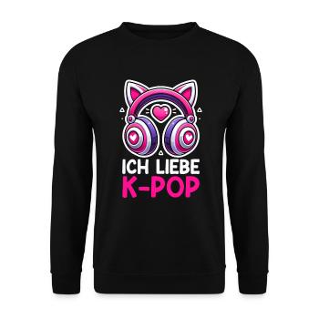 K-Pop Koreanischer Musik Kpop Fans Kdrama - Unisex Pullover - Schwarz - Vorne - Alina (178cm) & Michal (187cm)