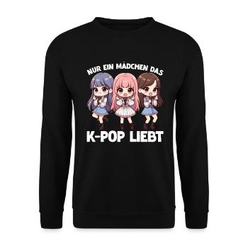 K-Pop Koreanischer Musik Kpop Fans Kdrama - Unisex Pullover - Schwarz - Vorne - Alina (178cm) & Michal (187cm)