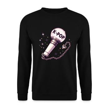 K-Pop Koreanischer Musik Kpop Fans Kdrama - Unisex Pullover - Schwarz - Vorne - Alina (178cm) & Michal (187cm)