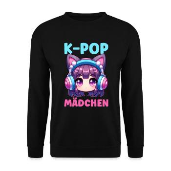 K-Pop Koreanischer Musik Kpop Fans Kdrama - Unisex Pullover - Schwarz - Vorne - Alina (178cm) & Michal (187cm)