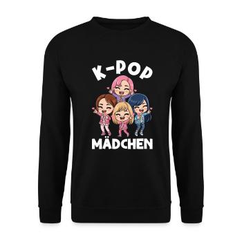 K-Pop Koreanischer Musik Kpop Fans Kdrama - Unisex Pullover - Schwarz - Vorne - Alina (178cm) & Michal (187cm)