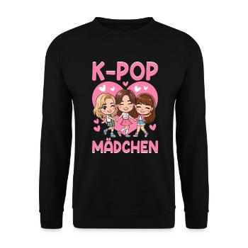 K-Pop Koreanischer Musik Kpop Fans Kdrama - Unisex Pullover - Schwarz - Vorne - Alina (178cm) & Michal (187cm)