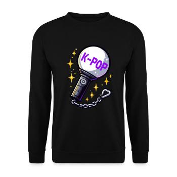 K-Pop Koreanischer Musik Kpop Fans Kdrama - Unisex Pullover - Schwarz - Vorne - Alina (178cm) & Michal (187cm)