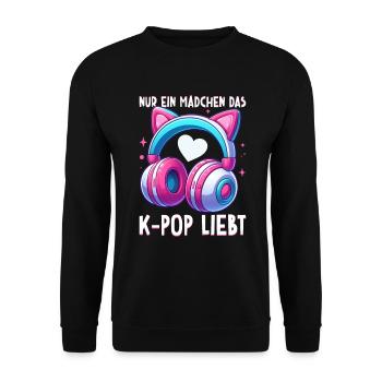 K-Pop Koreanischer Musik Kpop Fans Kdrama - Unisex Pullover - Schwarz - Vorne - Alina (178cm) & Michal (187cm)