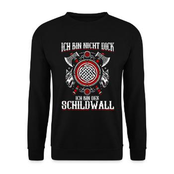 Vikings, Mythologie nordique, Dieux, Viking - Sweat-shirt Unisexe - noir - Devant - Alina (178cm) & Michal (187cm)