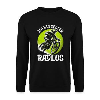 Vététistes, amateurs de VTT, cyclisme - Sweat-shirt Unisexe - noir - Devant - Alina (178cm) & Michal (187cm)