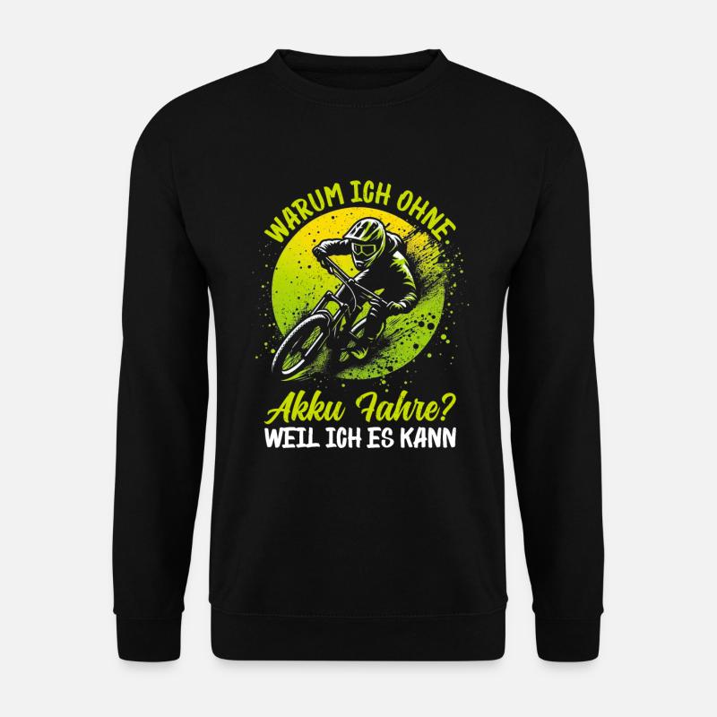 Mountain bikers, MTB lovers, cycling - Unisex Sweatshirt - black