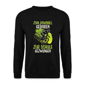 Vététistes, amateurs de VTT, cyclisme - Sweat-shirt Unisexe - noir - Devant - Alina (178cm) & Michal (187cm)